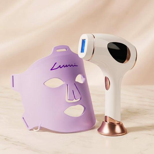 Fotoepilator IPL „Hilda" + Svetlobna terapevtska maska „Lumi"