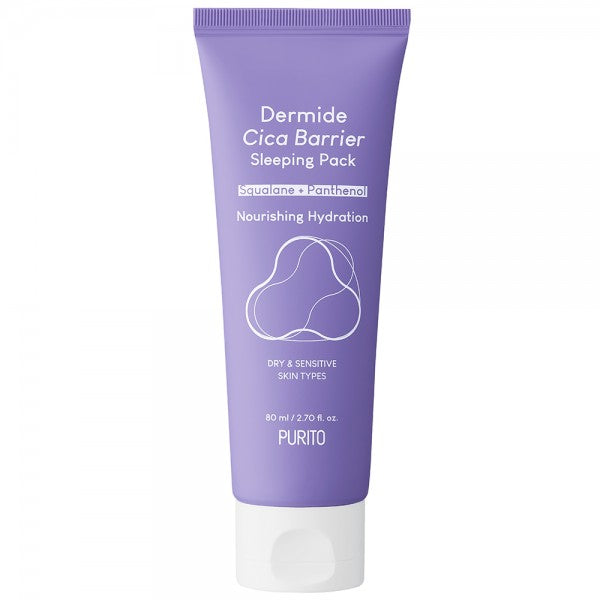 PURITO Dermide Cica Barrier Sleeping Pack - Obnovitvena maska za obraz - centerzanegokoze.si